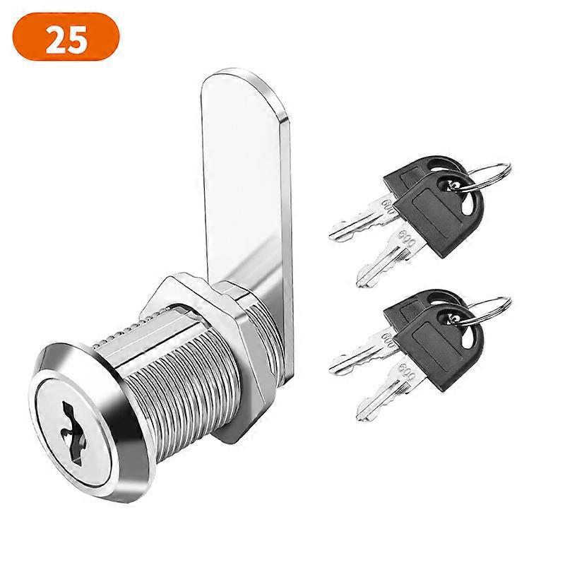 16/20/25/30/35/40mm Cam Lock Set with 4 Keys Signal Opening Door Cabinet Mailbox Drawer Cupboard Locker Etc