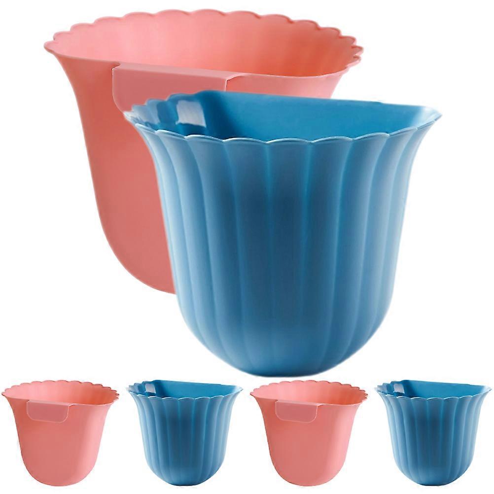 Wall-Mounted Trash Can Hanging Trash Bin for Kitchen Use 6Pcs Set