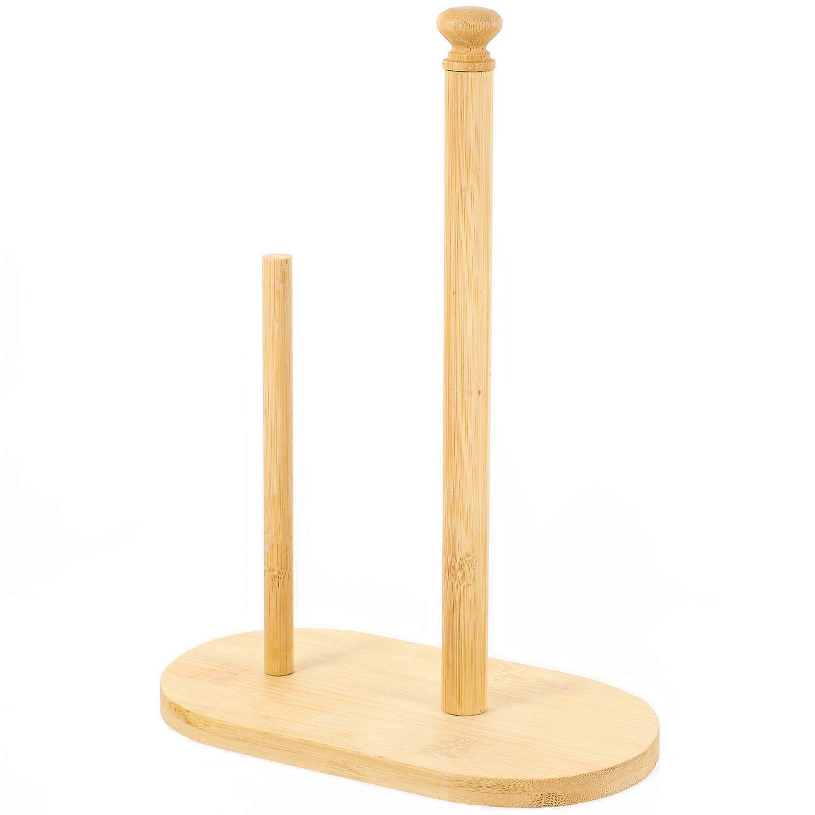 Bamboo Roll Paper Holder for Kitchen with Stylish Design 3Pcs Set