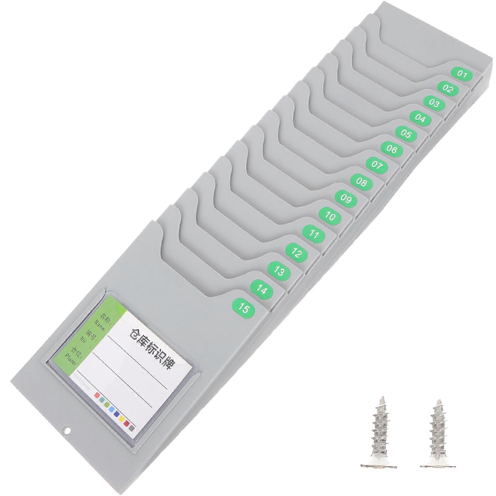 Wall-Mounted Time Cards Holder Warehouse Material Card Rack for Storage Use