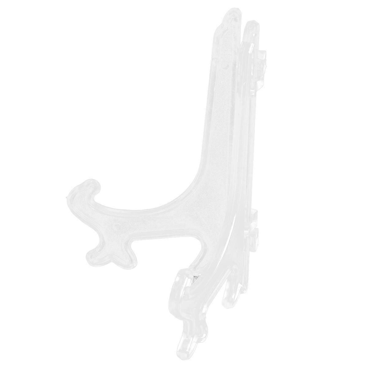 Pvc Slot Display Stand For Holding Plates Home Use 15 Pcs 4 Inch Transparent Stylish Decoration