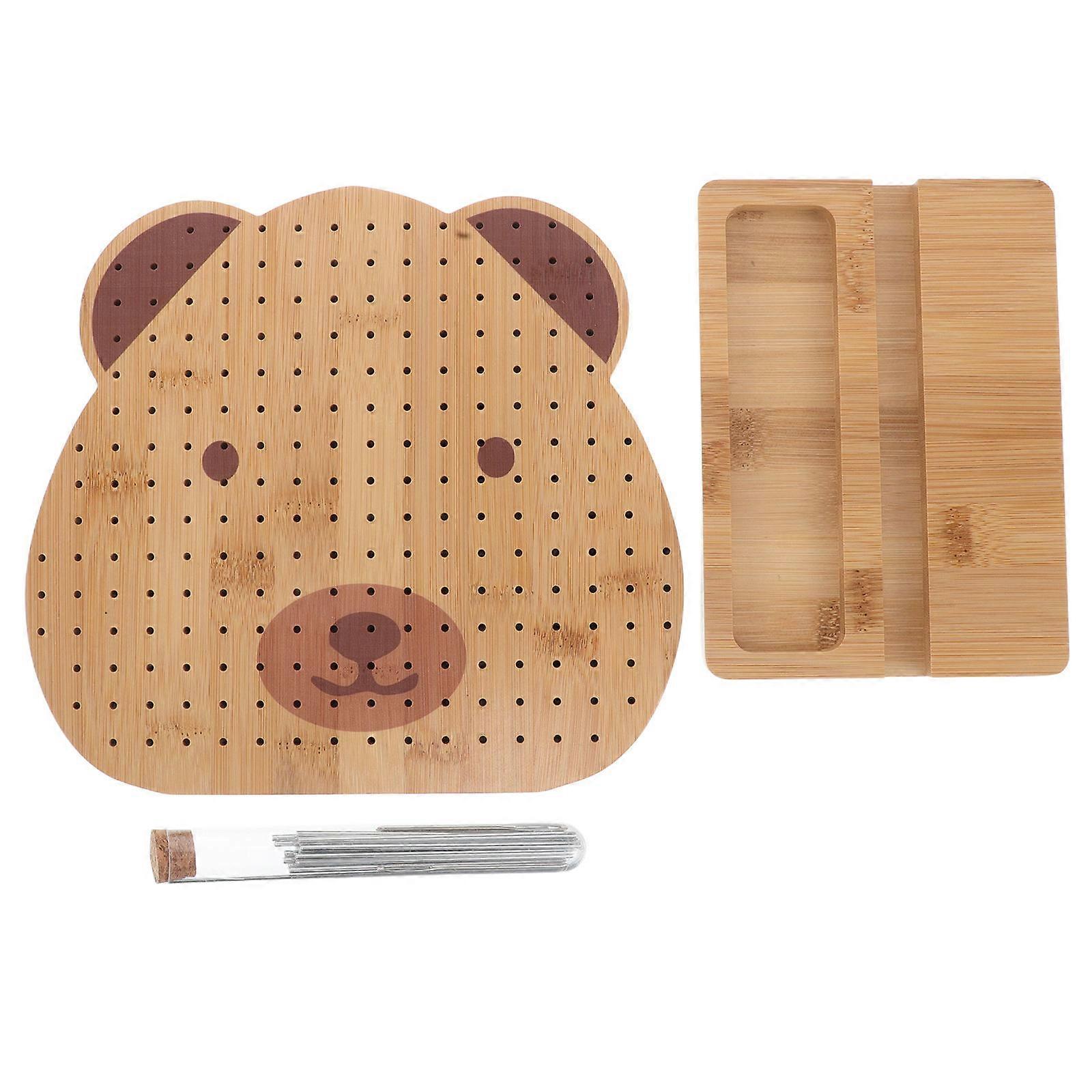 Wooden Crochet Blocking Board for Knitting 2Pcs Essential Craft Accessory