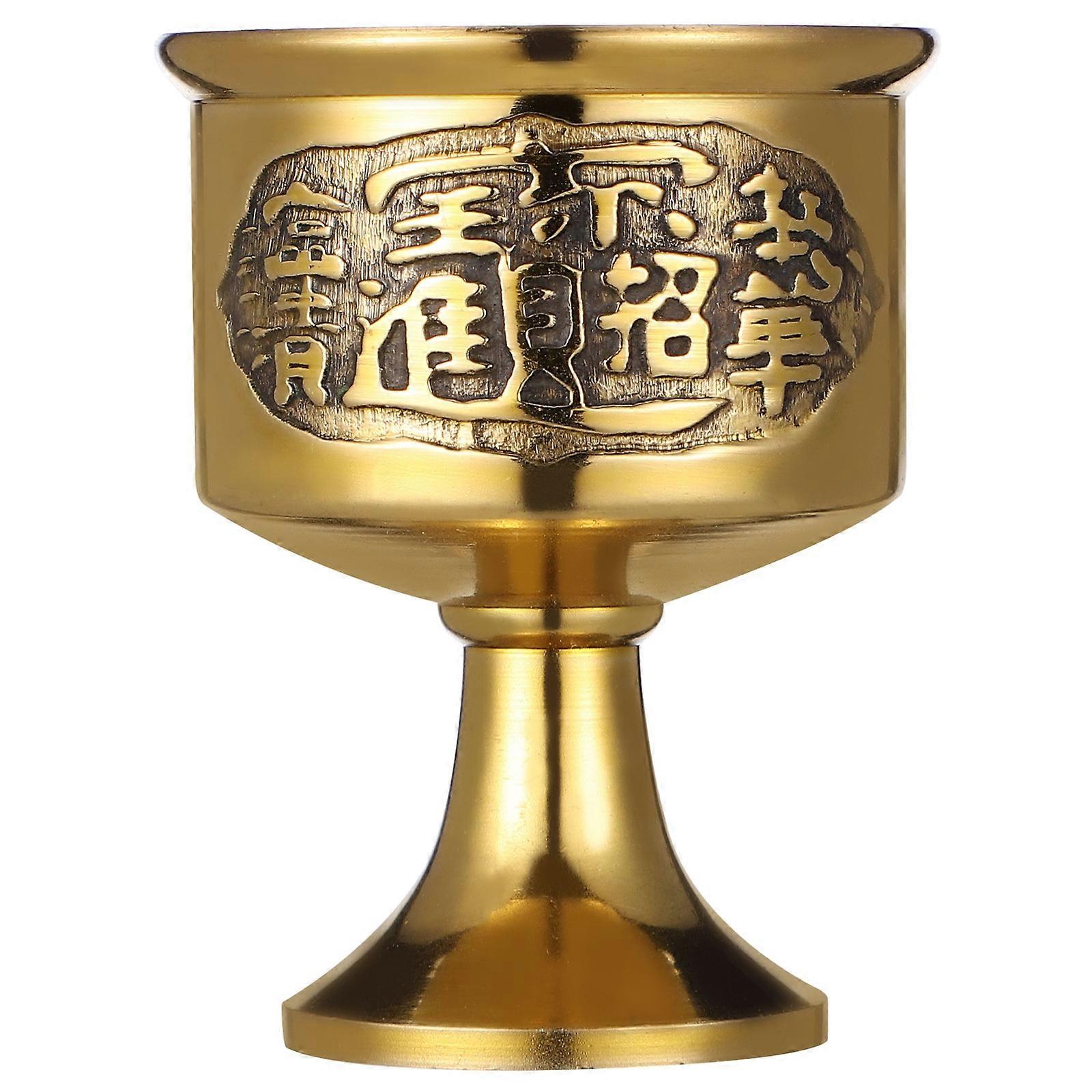 Sophisticated Design Brass Offering Cup Water Holding Decorative Use 1Pack
