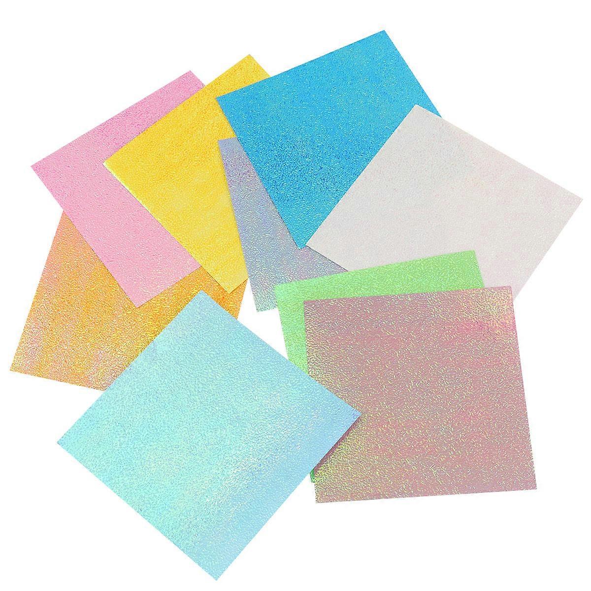 450 Pcs Shining Folding Paper Assorted Color DIY Craft Paper For Handmade Crafts School Projects 10x10cm