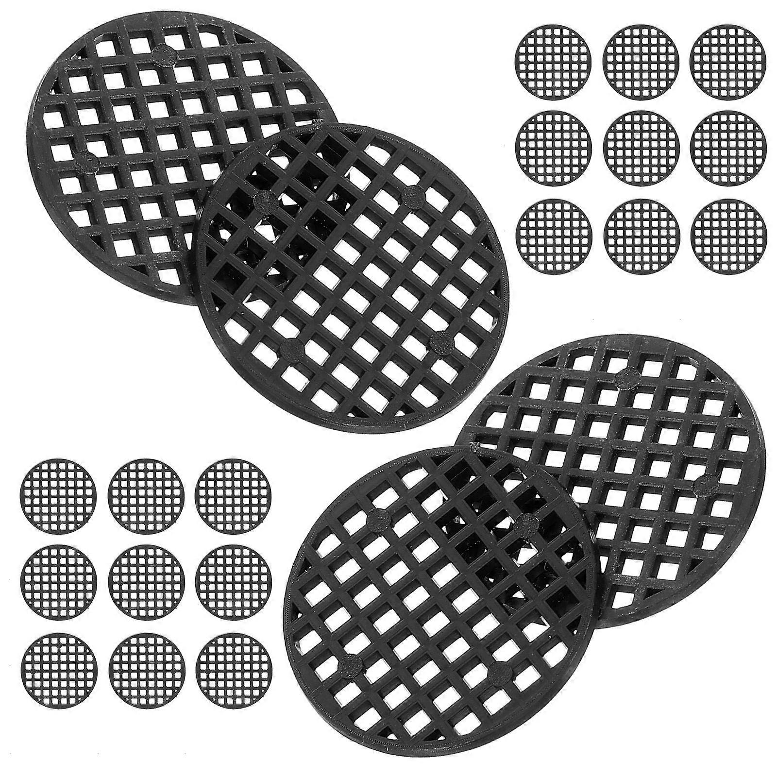 Garden Plant Pot Bottom Net Plastic Mesh Pads for Home 100Pcs