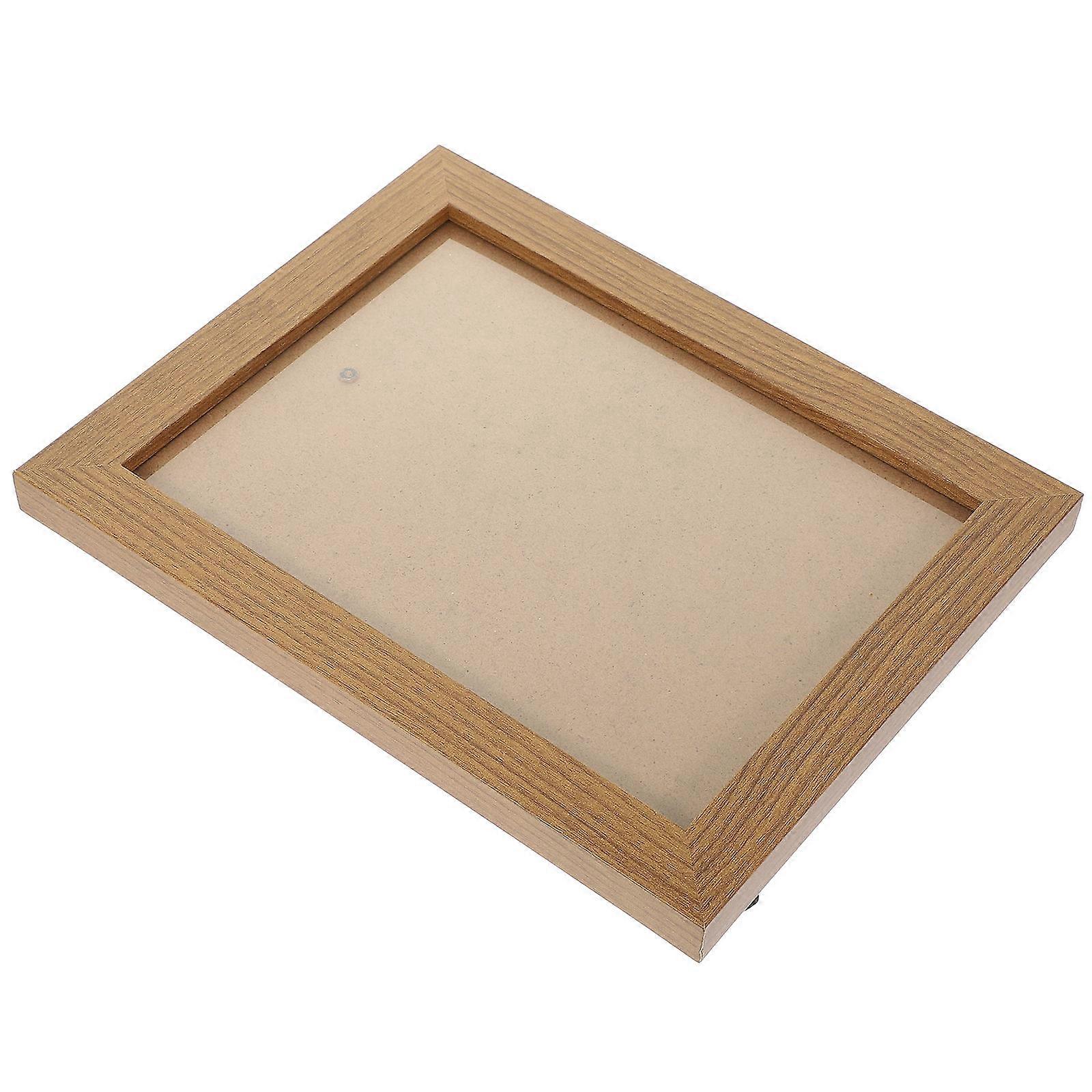 Desktop Picture Frame Photo Display Frame for Decoration 2Pcs Rustic Brown