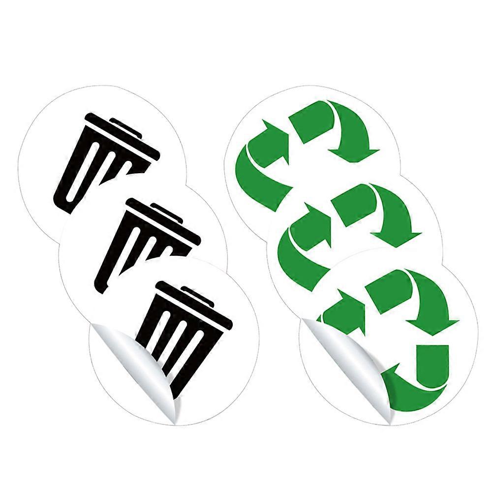 Recycling Stickers Trash Can Decals for Waste Management 15Sets Adhesive