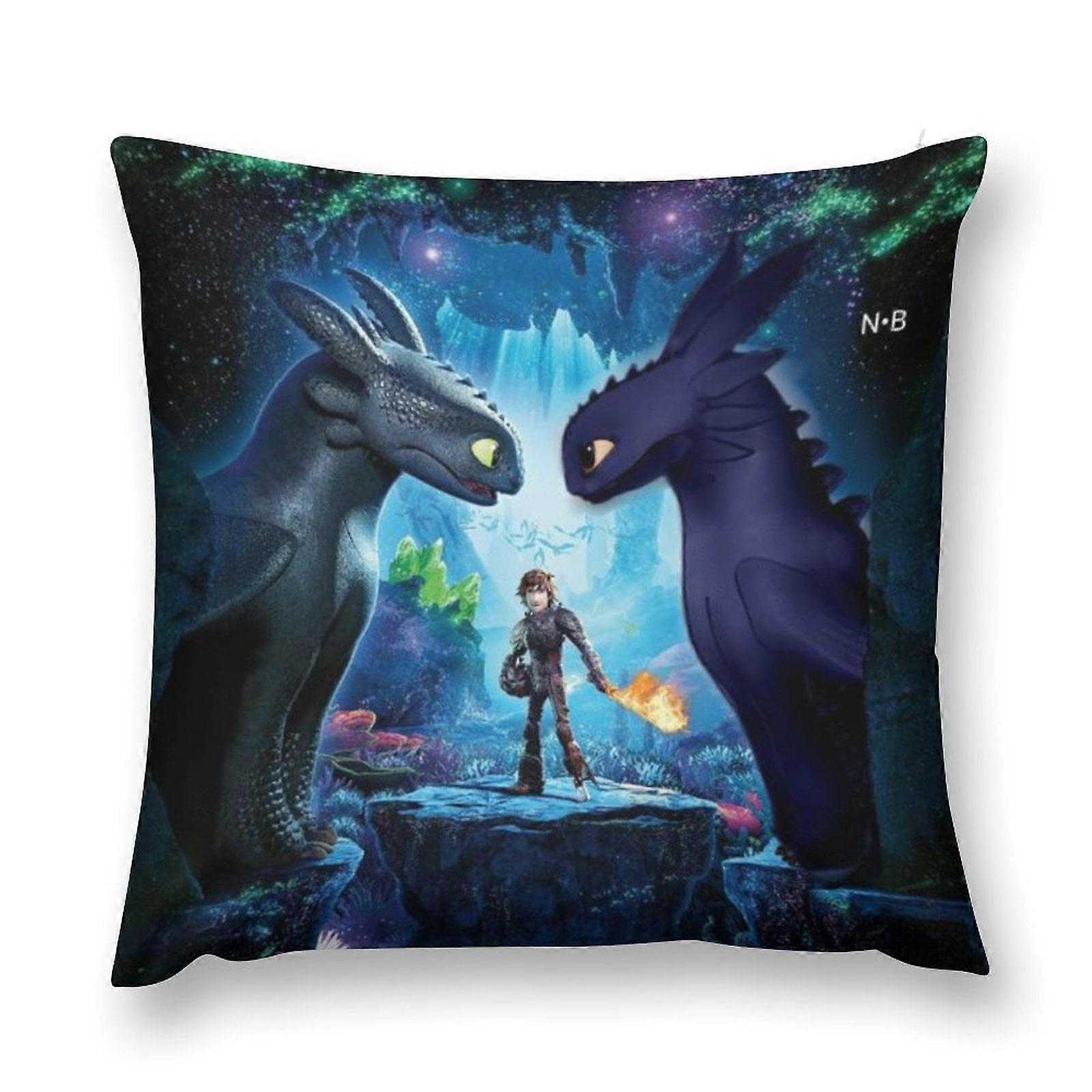 How to Train Your Dragon Plush Pillow Case Throw Multisize Ultra-comfortable Pillowcase Cushion Anti-fouling Protective Cases