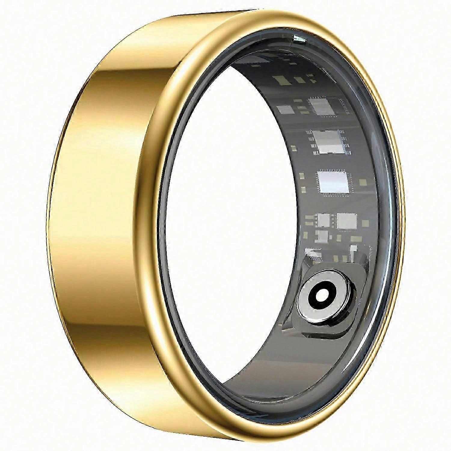 R99 Smart Ring with Charging Case Support Heart Rate, Blood Oxygen, Sleep Monitoring - Black #12 21.