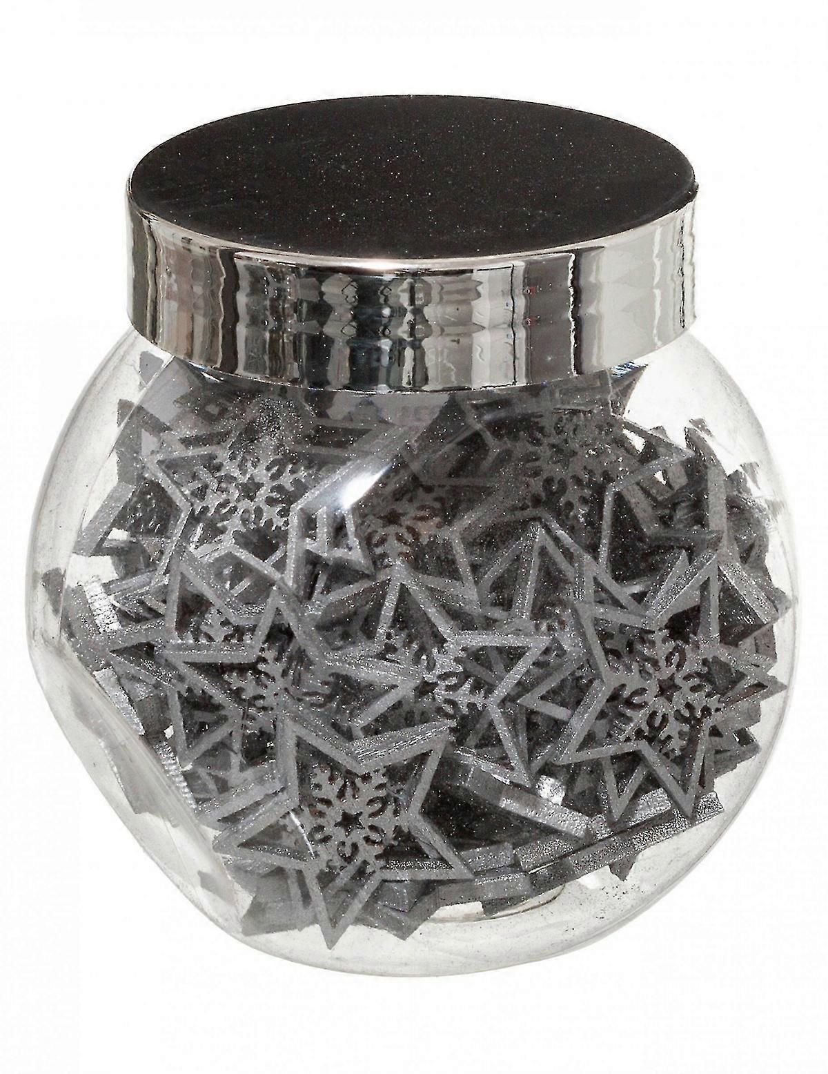 For 100 Small Silver Star Decorations