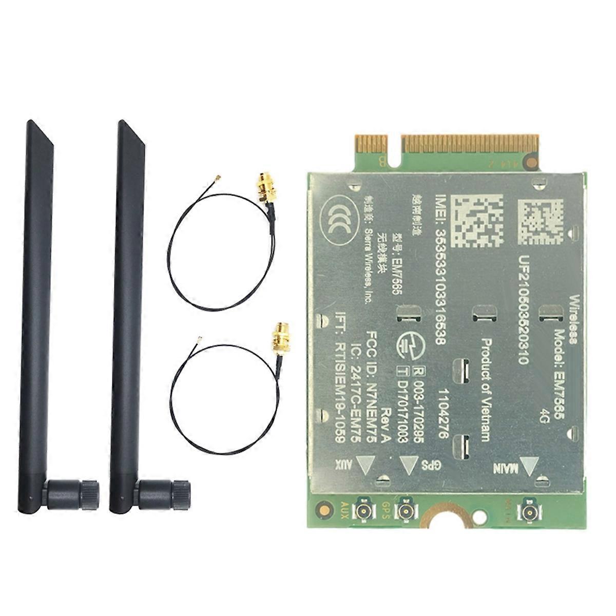 EM7565 4G LTE Module+2X 8DB Antenna Kit for Laptop Wireless Module