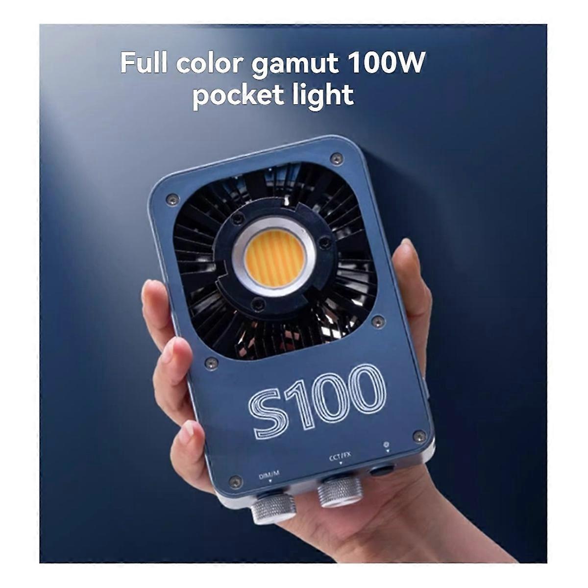 Dual Color Temperature COB Photography Light Fill Lamp EU PLUG White