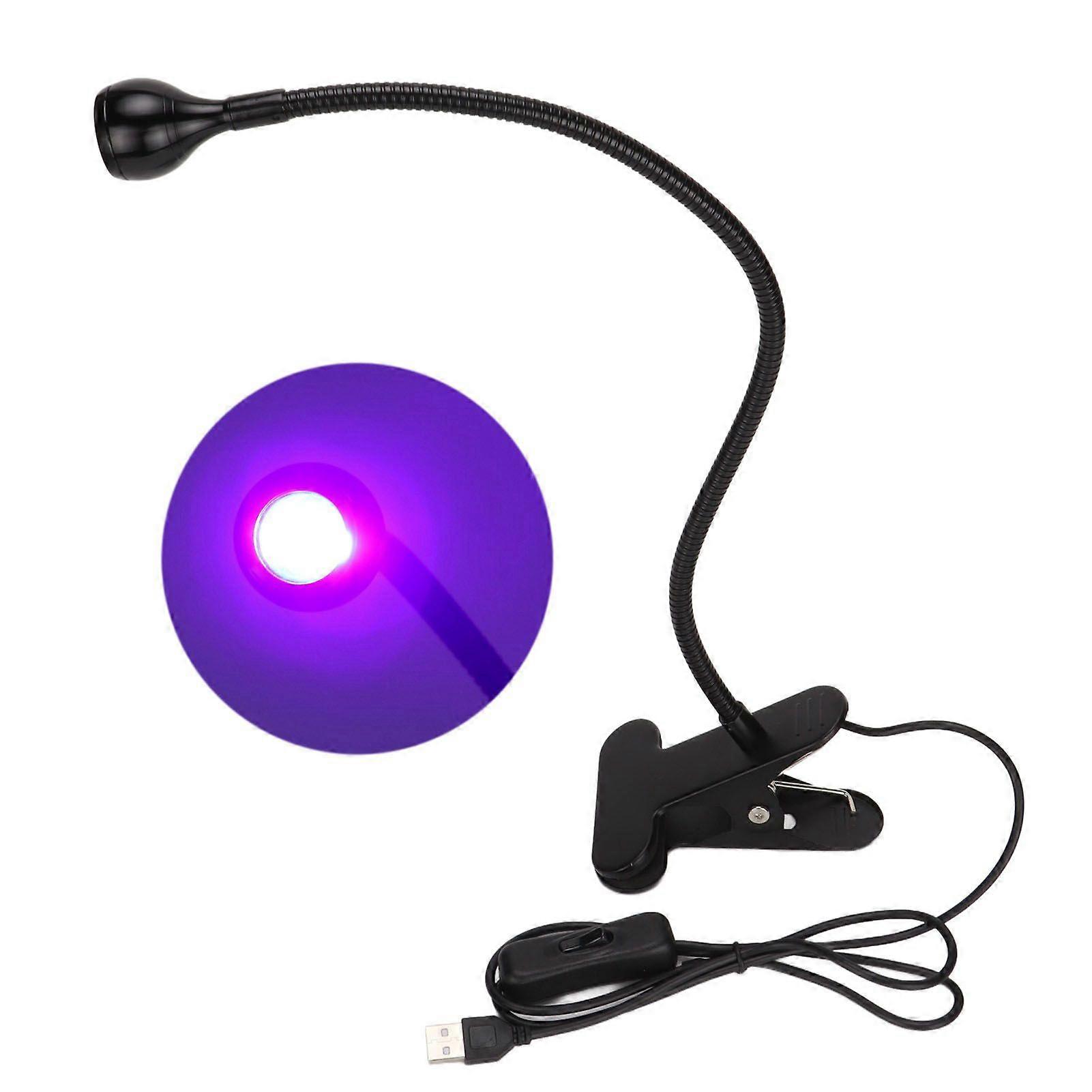 3W 5V UV Glue Curing Lamp Durable USB Powered Curing Light with Clamp for Cellphone Repair Tool