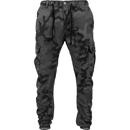 Urban Classics Mens Camo Cargo Jogging Bottoms