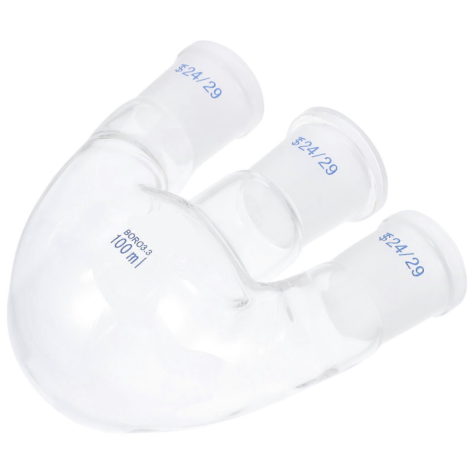 Glass Flask for Chemical Reaction 1Pcs Three-Necked Laboratory Apparatus