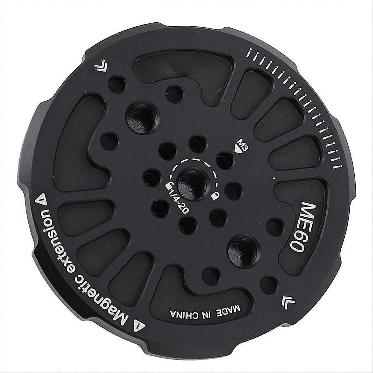 Aluminum Alloy Magnetic Phone Tripod Adapter Multi Angle Locating Holes Magnetic Phone Tripod Adapter Widely Compatible