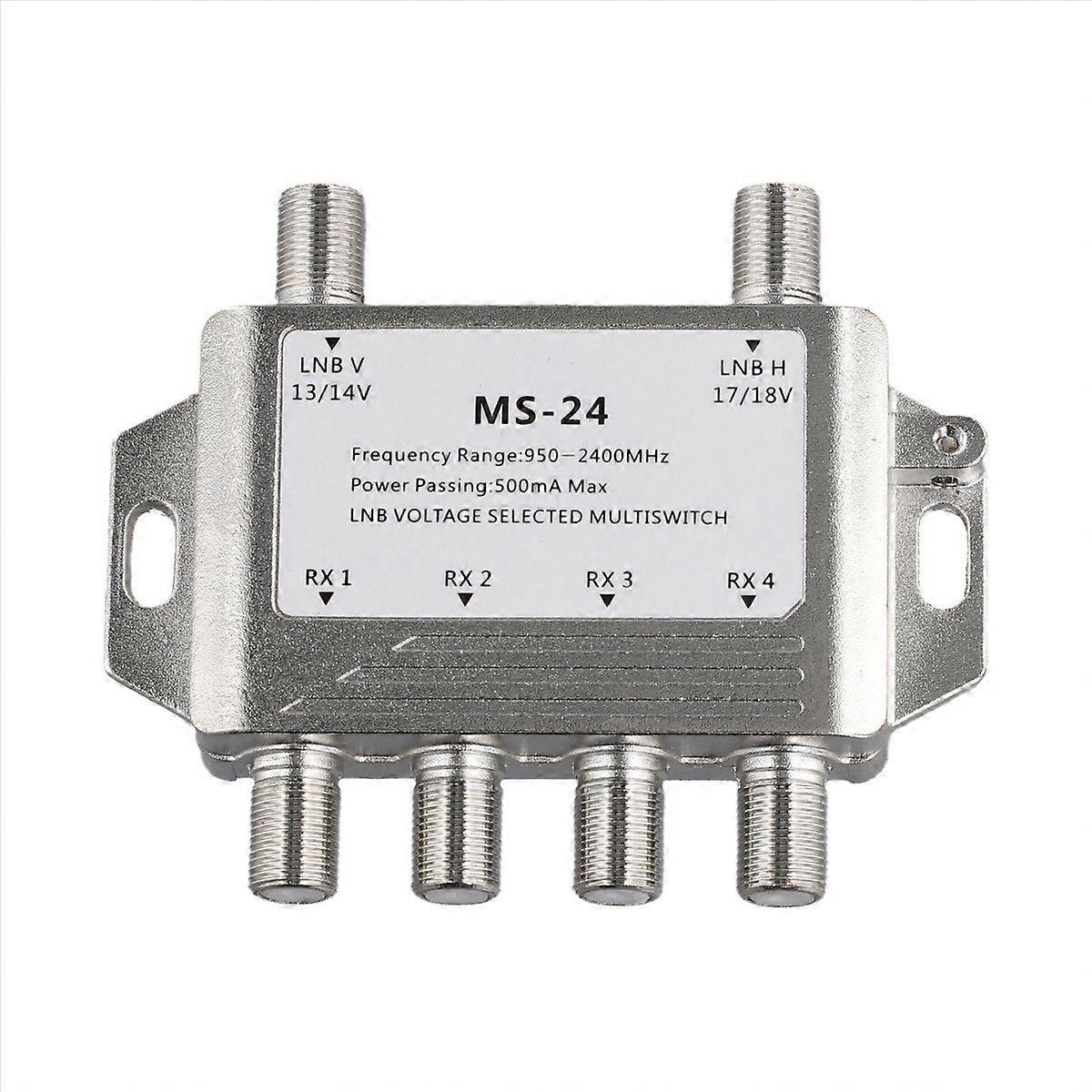 2 In 4 Out DiSEqC 4X2 Schalter Satellitensignal Multischalter