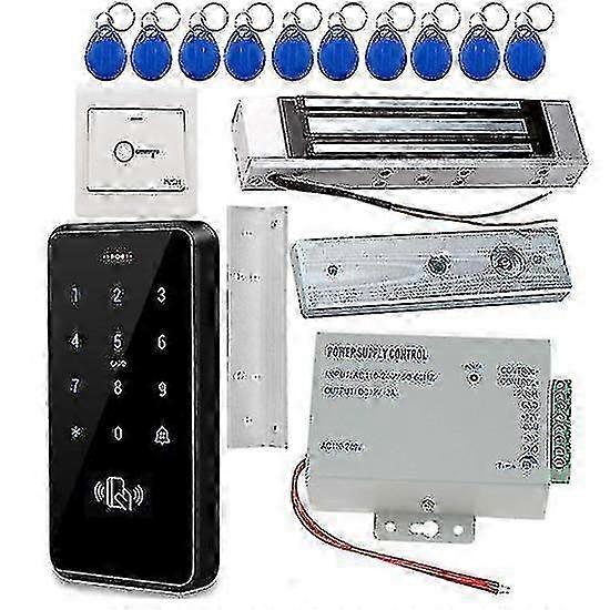 2025 3000 Users Complete Set Waterproof Touch Panel Rfid Keypad 125khz Access Controller With Upgraded Electric Magnetic Lock-hy