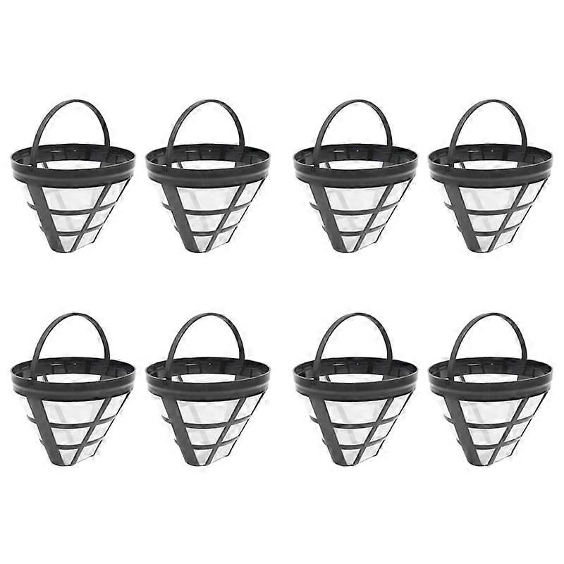 8Pack No.4 Reusable Coffee Maker Basket Filter for Filters, Fit Most 8-12 Cup Drip Machine