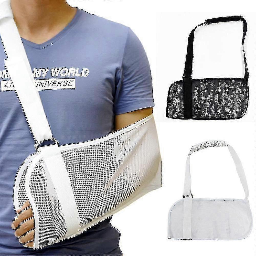 Mesh Arm Sling Axelstöd Startspärr Armbåge Handledslindning Lättnad Skada Fraktur