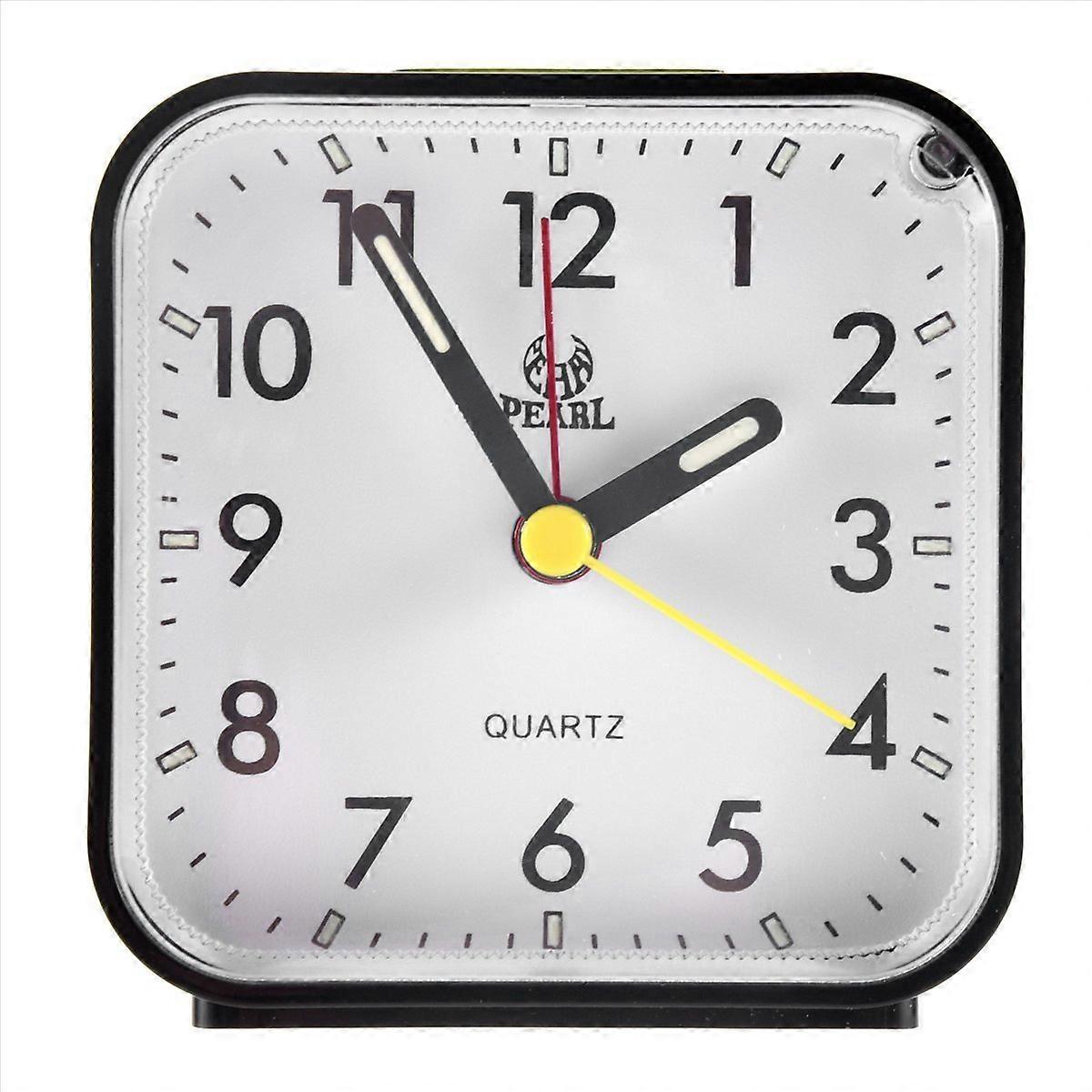 Silent Alarm Clocks Bedside Non Ticking Battery Powered Table