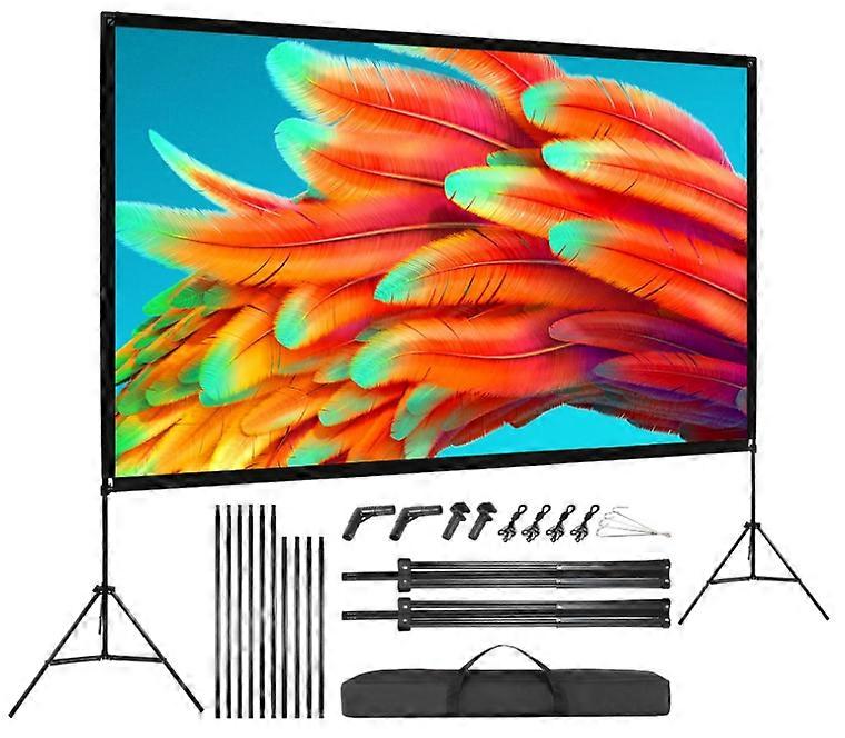 100-Inch Projection Screen with Tripod Stand SCR100169LDD for Home and Outdoor Use