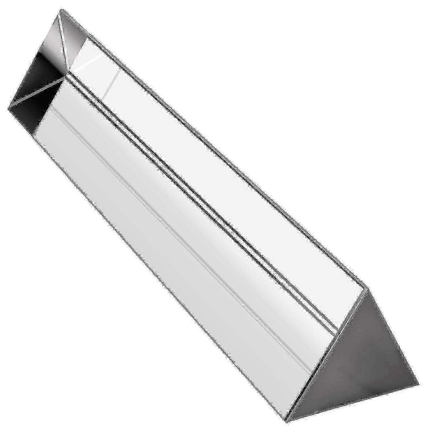 Crystal 6 Inch Optical Glass Triangular Prism For Teaching Light Spectrum Physics And Photo Photography Prism, 150mm