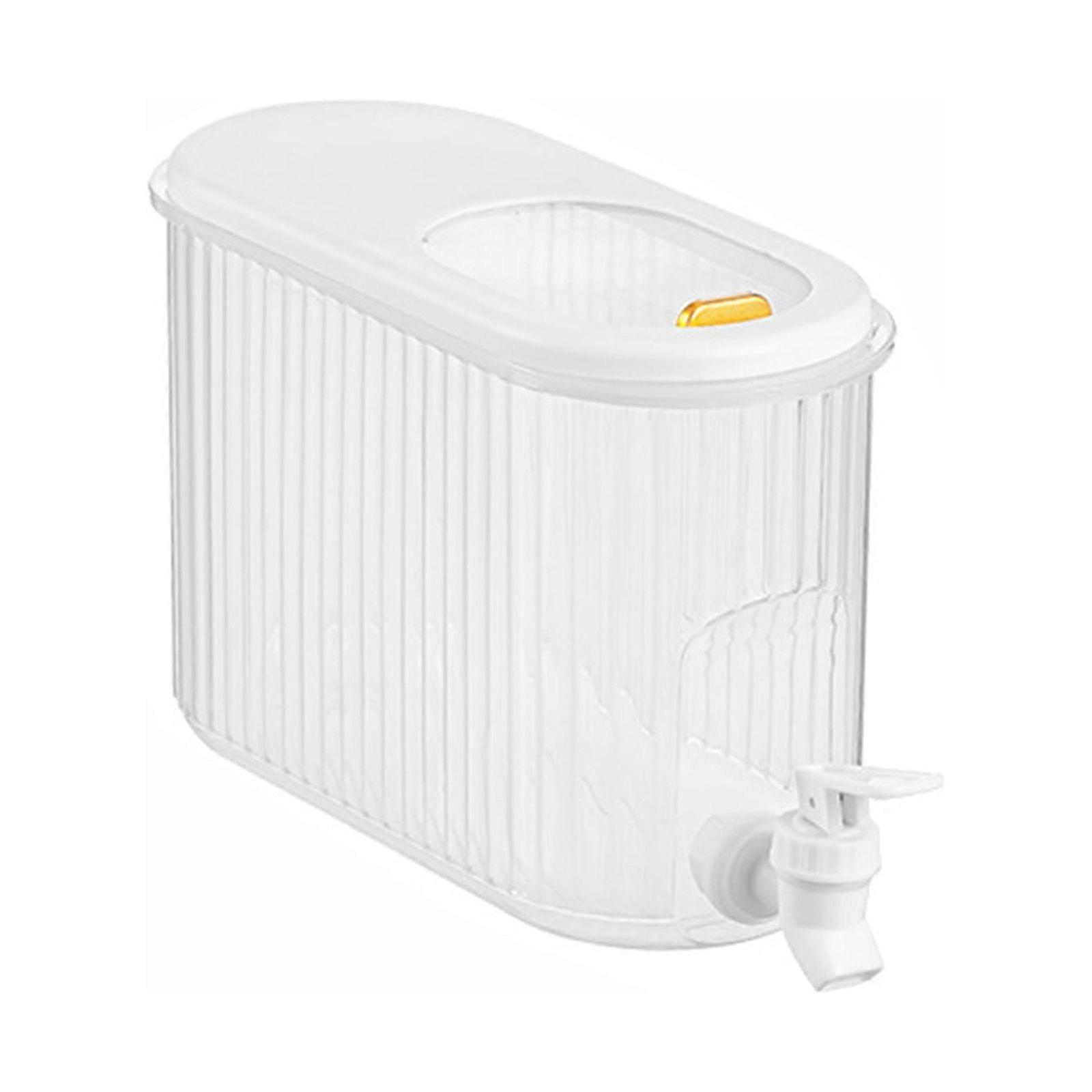 Cold Kettle with Faucet for Refrigerator, Large Capacity Iced Water Jug, Lemonade Dispenser, Fruit Teapot Bucket, Drink Container for Home, Garden,