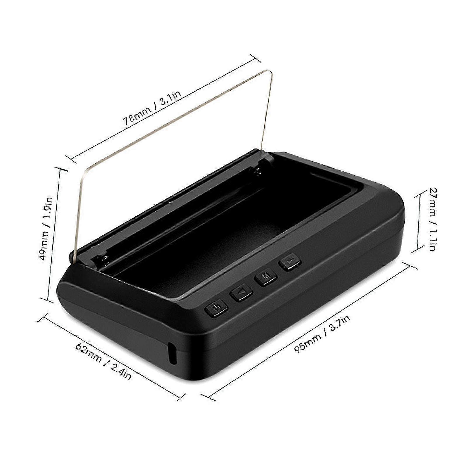 Universal OBD HUD Projector for Real-Time Speed, Temperature and Voltage Tracking