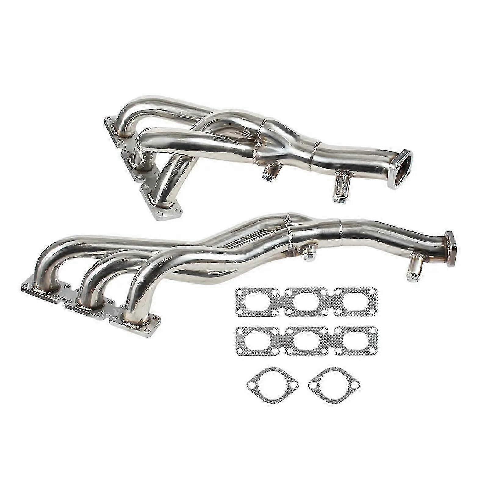 Eksosmanifold for B*W E46 E39 Z3 2.5L 2.8L 3.0L L6 motorer rustfritt stål sølv 0403