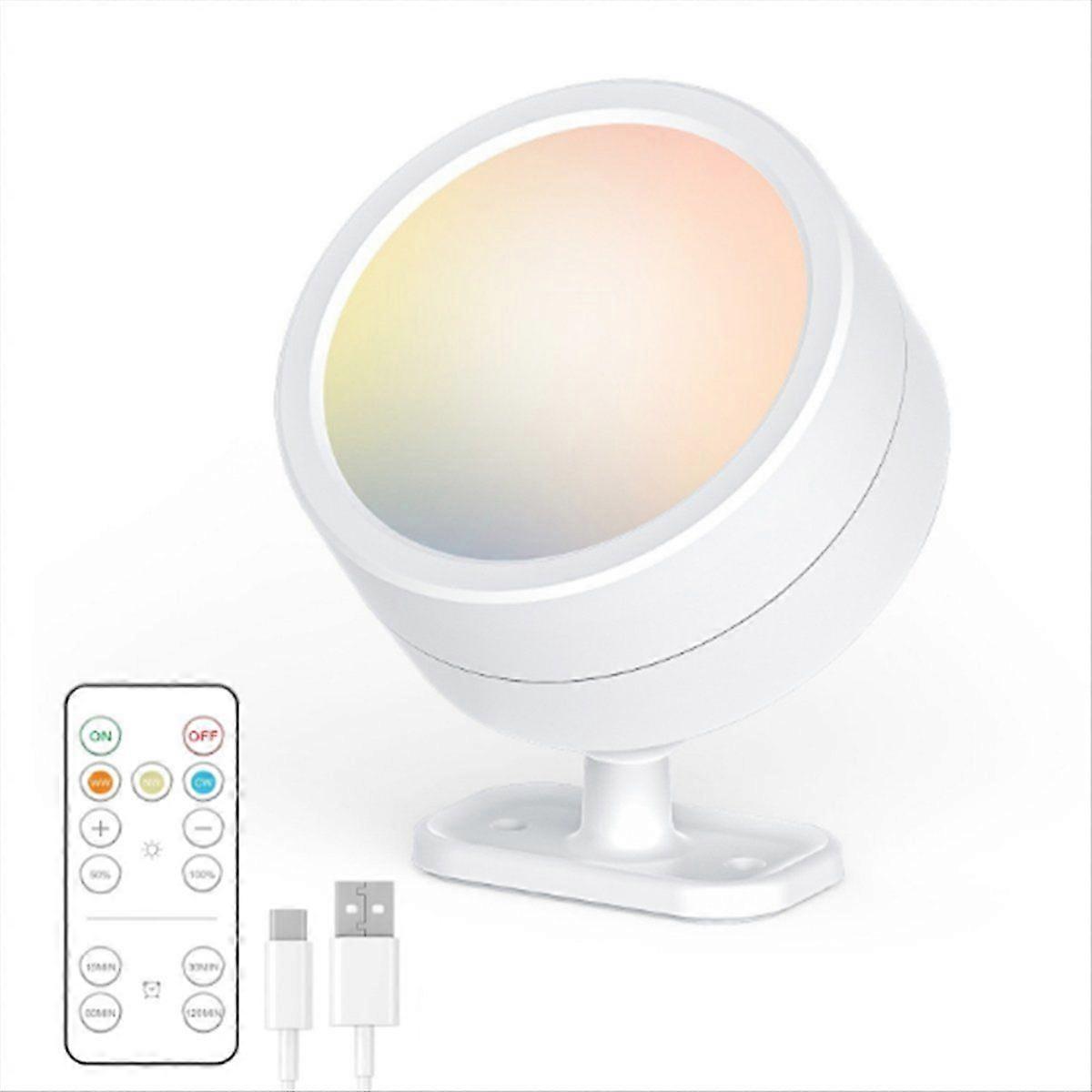 LED Wall Mounted Lights with Remote Wireless Magnetic Wall Sconces Dimmable USB Rechargeable for Be