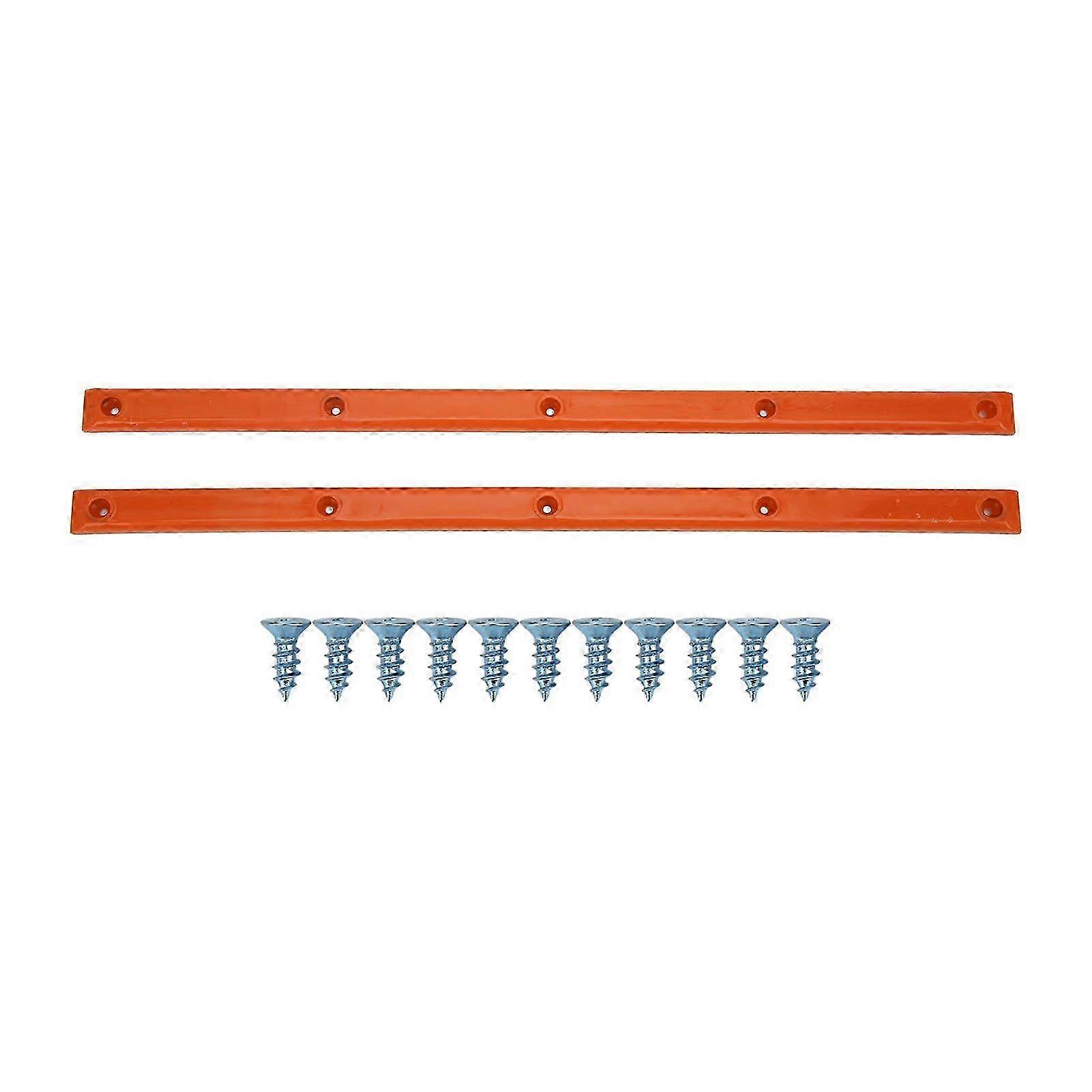 Rib Bones Rails Wear Resistant Durable Stable Flexible Glossy Appearance Longboard Rails Ribs BonesOrange