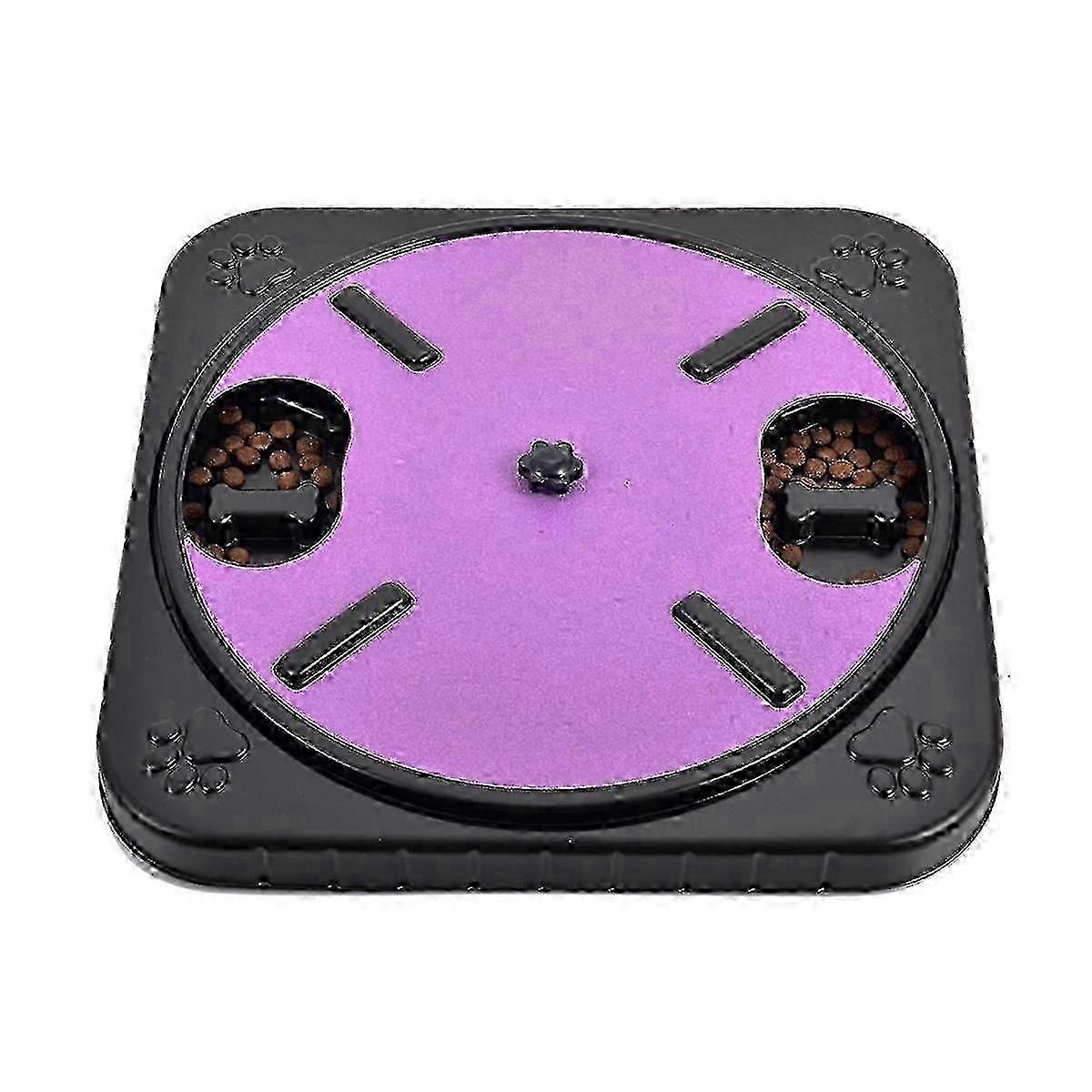 Dog Scratch Pad for Nails Dog Scratch Board Snack Compartments Rotating Round Dog Nail Scratch Boar