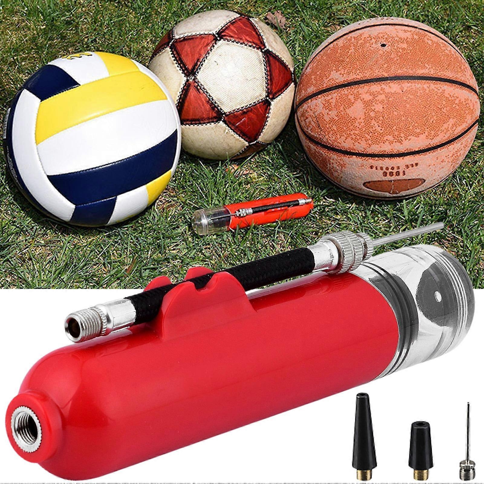 Multi-Purpose Manual Ball Pump with Two-Way Pumping, Portable Mini Inflator for Basketball, Soccer Ball - Compatible with Various Balls