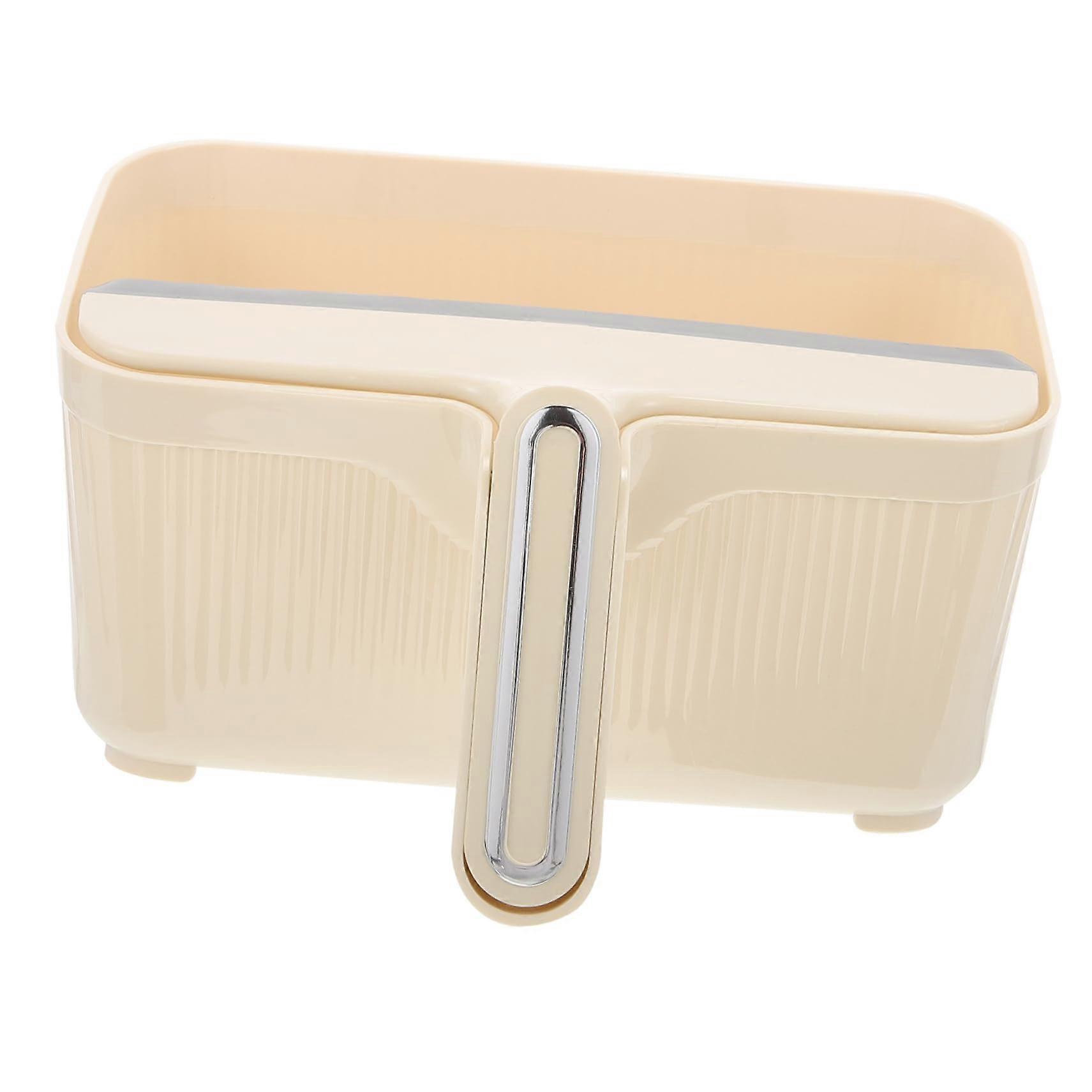 Desktop Waste Bin Lid Plastic Trash Basket For Bedroom Garbage Container Storage Basket