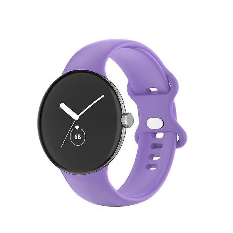 Replacement Bands, Soft Silicone, Purple, Small, Adjustable for Google Pixel Watch