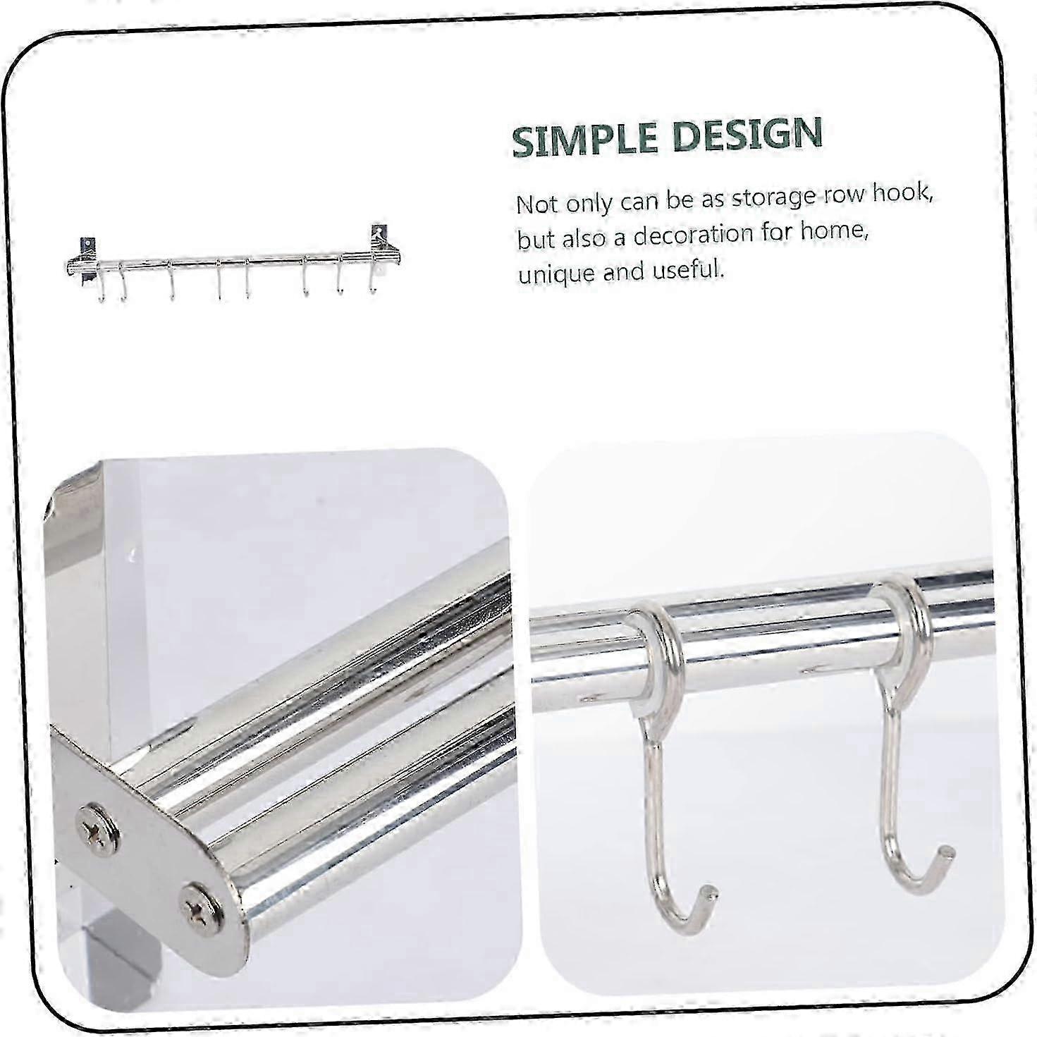 Modern Large Hook Storage Rack for Kitchen Wall-Mounted Organization 2025