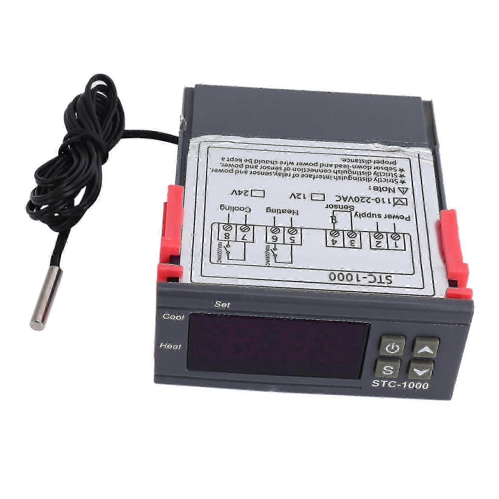 ترموستات رقمي للتحكم في درجة الحرارة 5x 220 فولت مع مستشعر NTC STC-1000