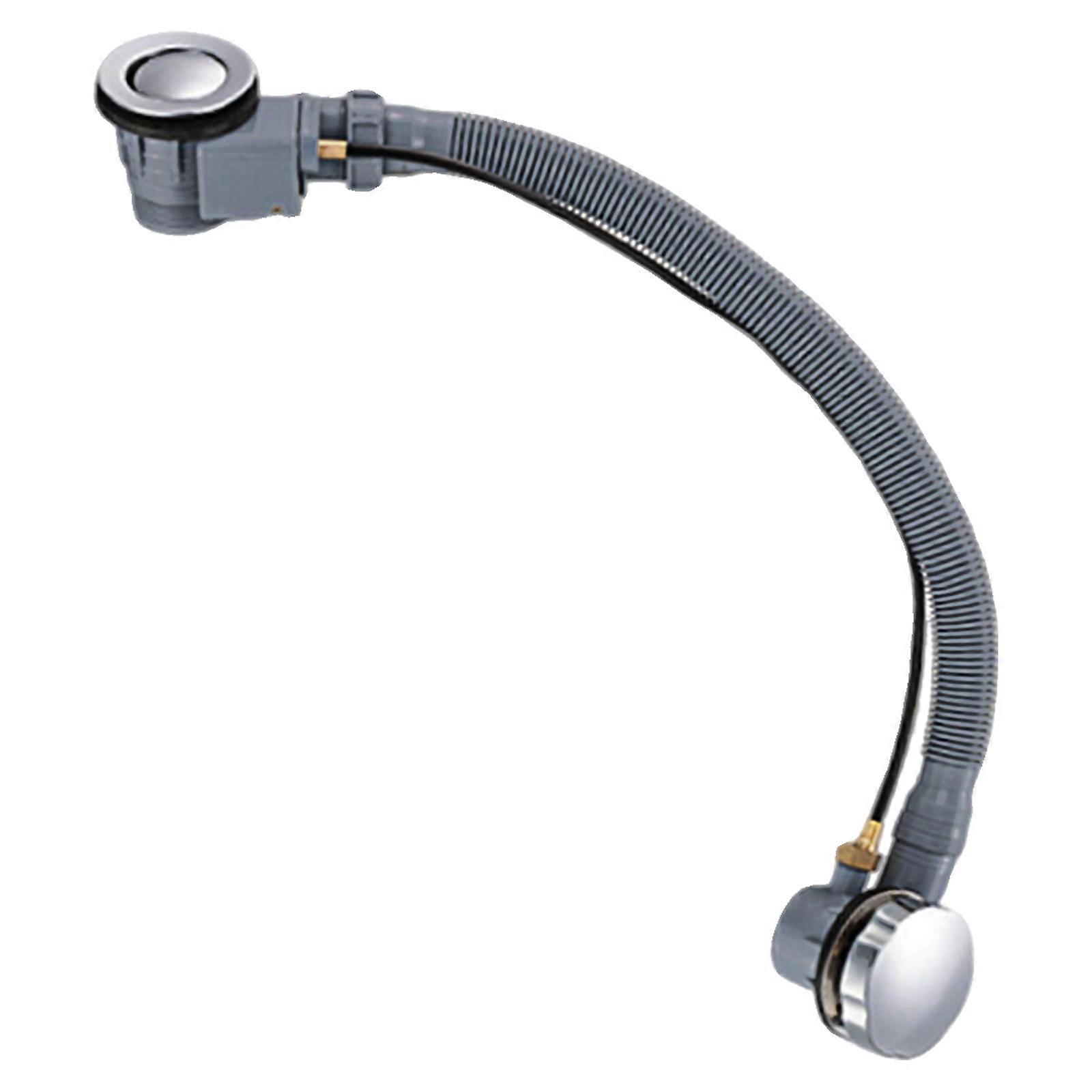 Bathtubs Drain Assembly Strong Bath Drain Ergonomic Shape Quick Connection Bathroom Plumbing Part Simple Installs Multicolor