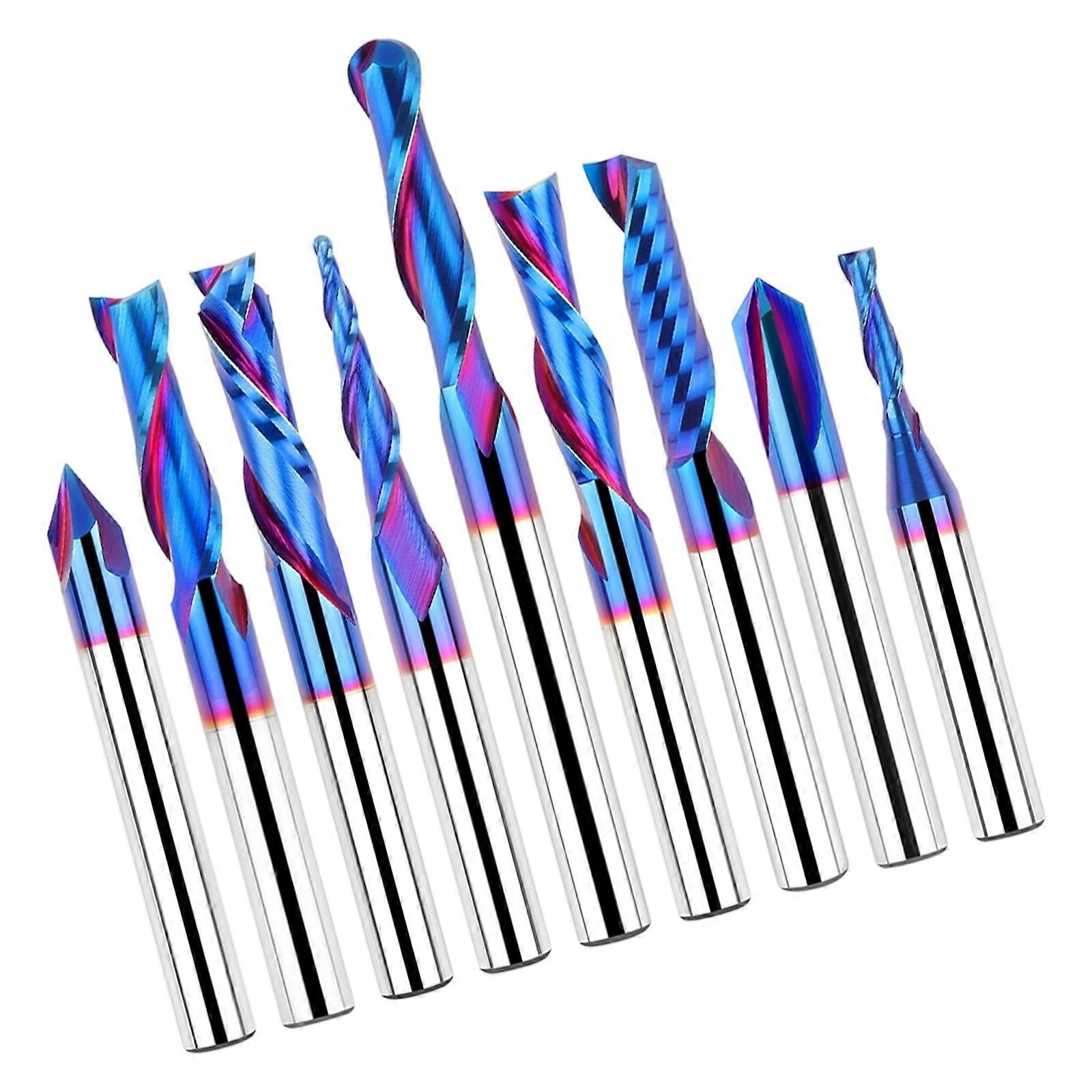 Multifunctional Alloy Router Bit Collection 1/4inch Shank for Intricate Carving Slot Cutting Mortise Making Multicolor