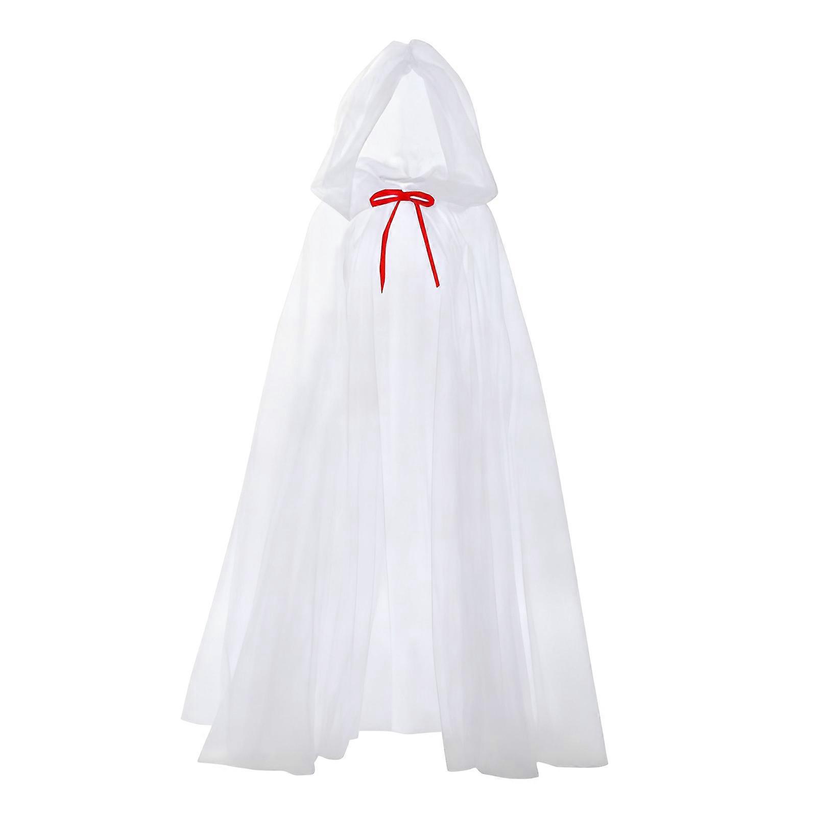 Transparent Net Witch Cloak Costume for Halloween Parties Role Playing Theater Performances Dressing Up Multicolor