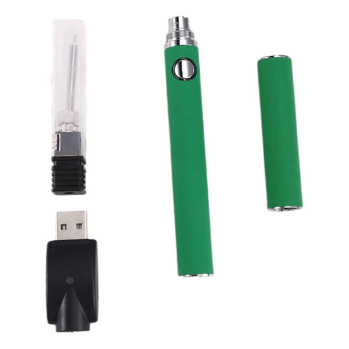 510 Thread Battery Cart Pen Adjustable Voltage Smart Power Pen USB Mini Soldering Iron Kit with Cap Green