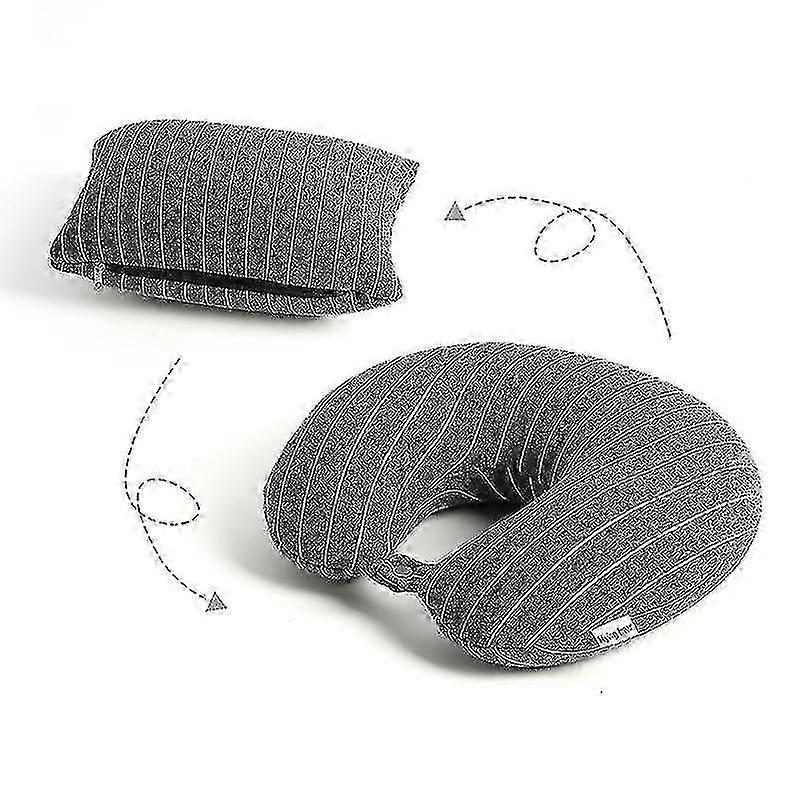 Oreiller de voyage en forme de U, oreiller de cou à double usage