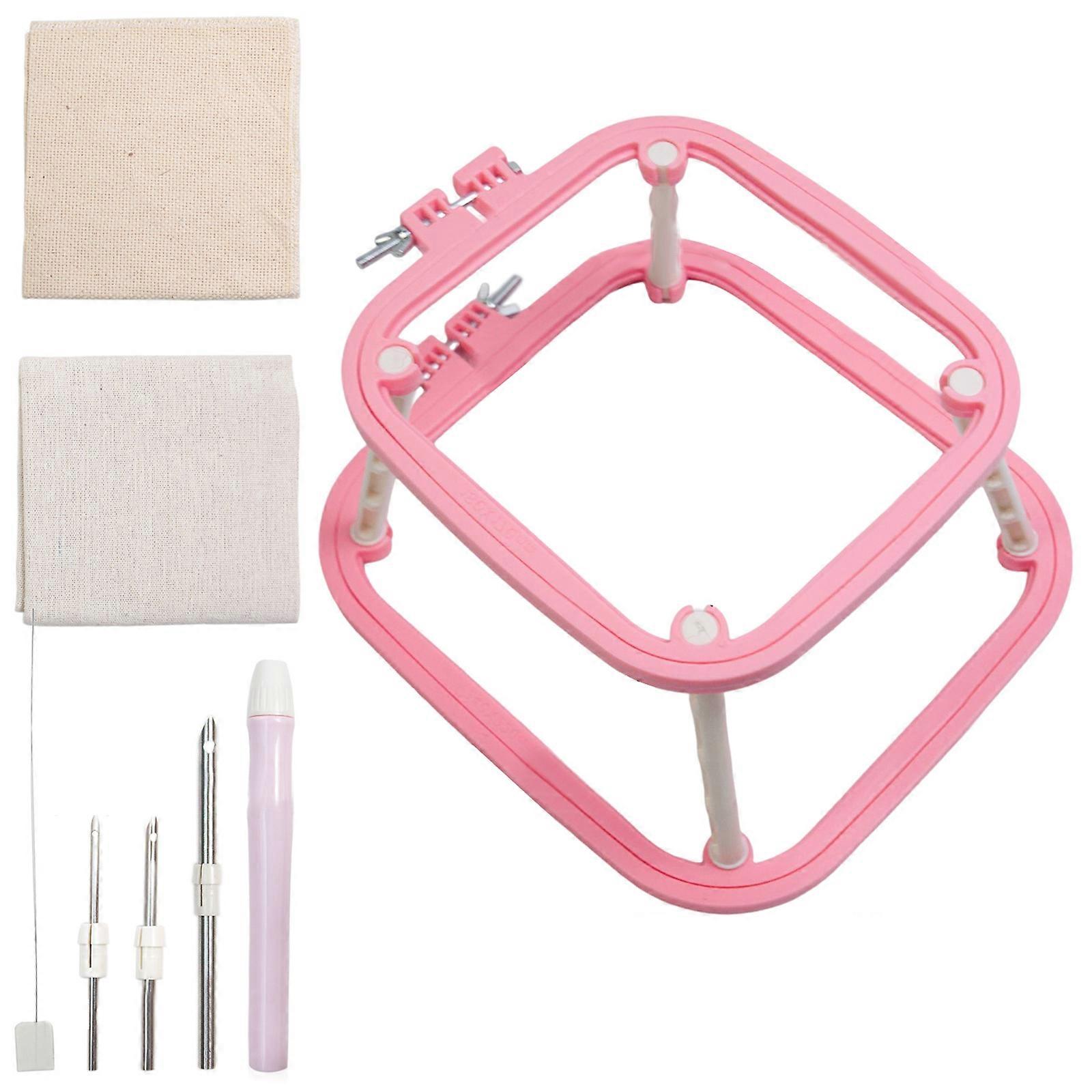 Adjustable Embroidery Hoop for Craft Crosses Stitching Frame Double Layer Embroidery Frame Crosses Stitching Frame  watermelon red