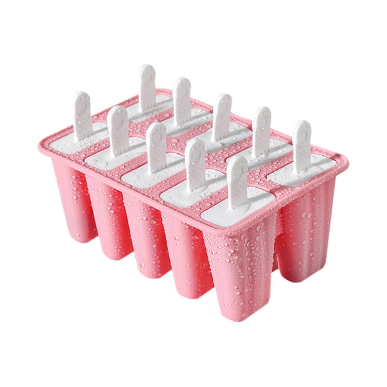 Silicone Ice Pop-Molds, Easy Release Ice Cream, Reusable Popsicle Stick With For Homemade Popsicles & Ice Cream