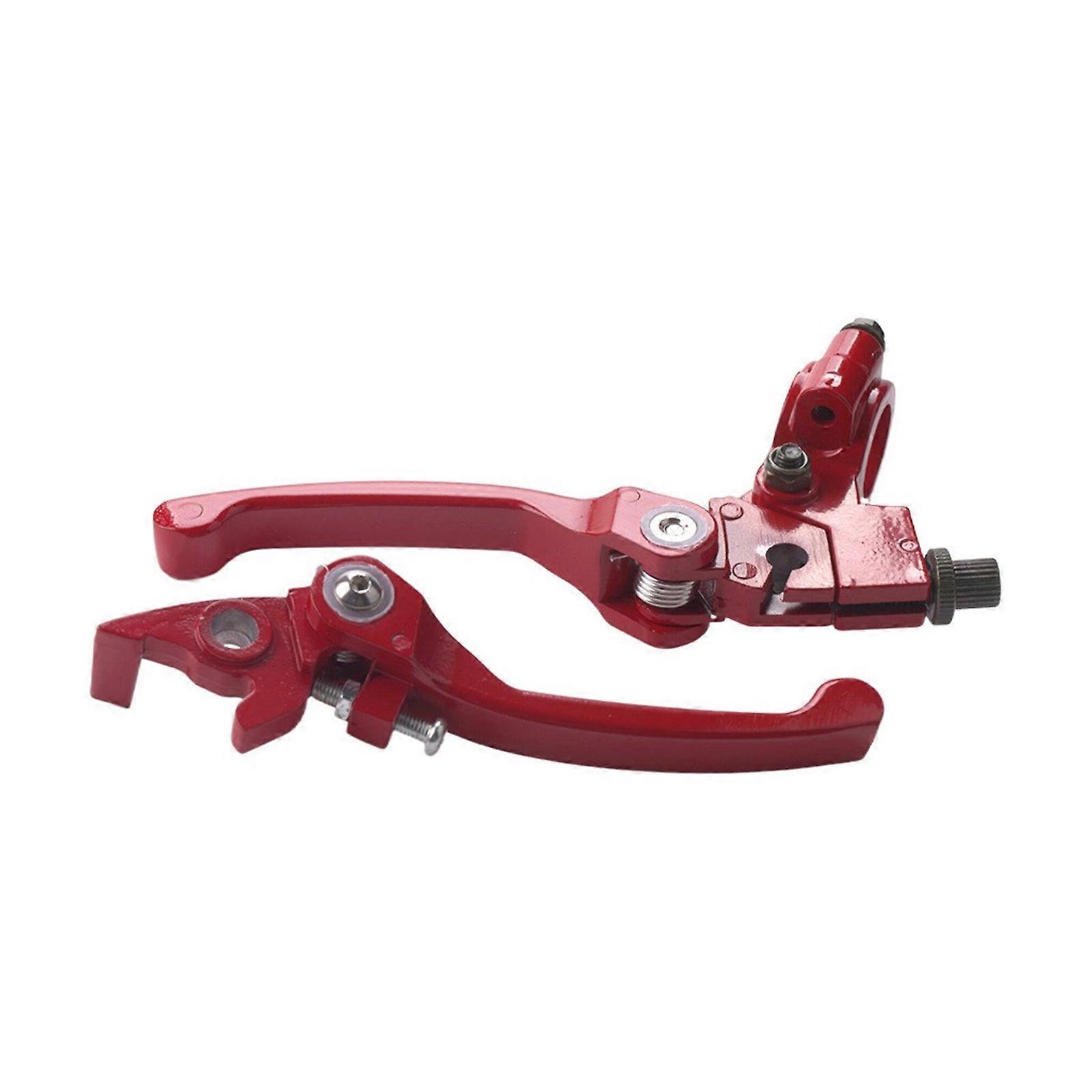Folding Handlebar Clutch & Brake Levers set Foldable Metal Clutch & Brake Handlebar Levers Adjustable Handlebar Levers Multicolor