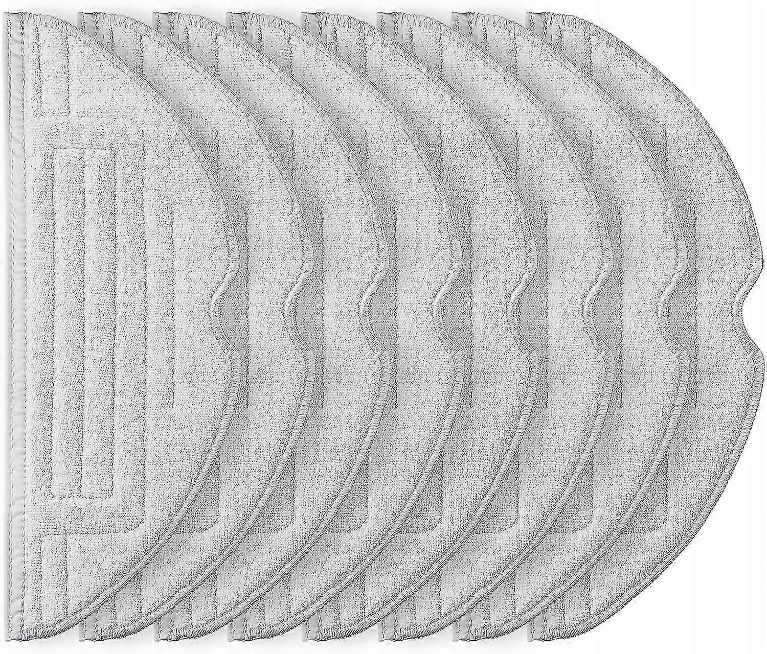 8x Mop For Roborock S7, S7 Maxv, S7 Maxv Plus, S7 Maxv Ultra, S7 Pro Ultrasilver/gray szsh02