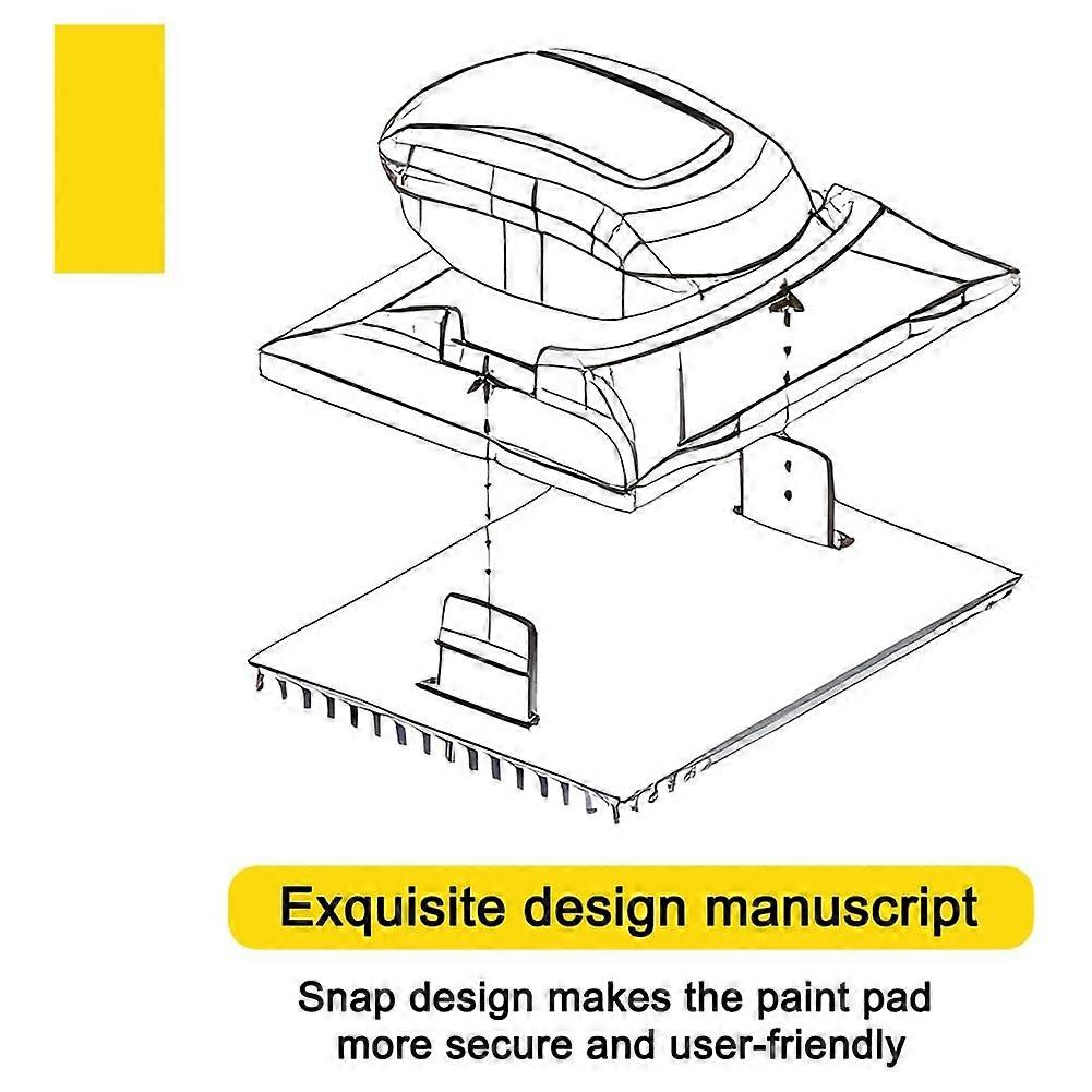 Paint Edge Tool,Paint Edge Trimmer with 2 Refill Pads,Paint Edgers Painting for Decking,Walls,Ceiling Edge Painting Tool