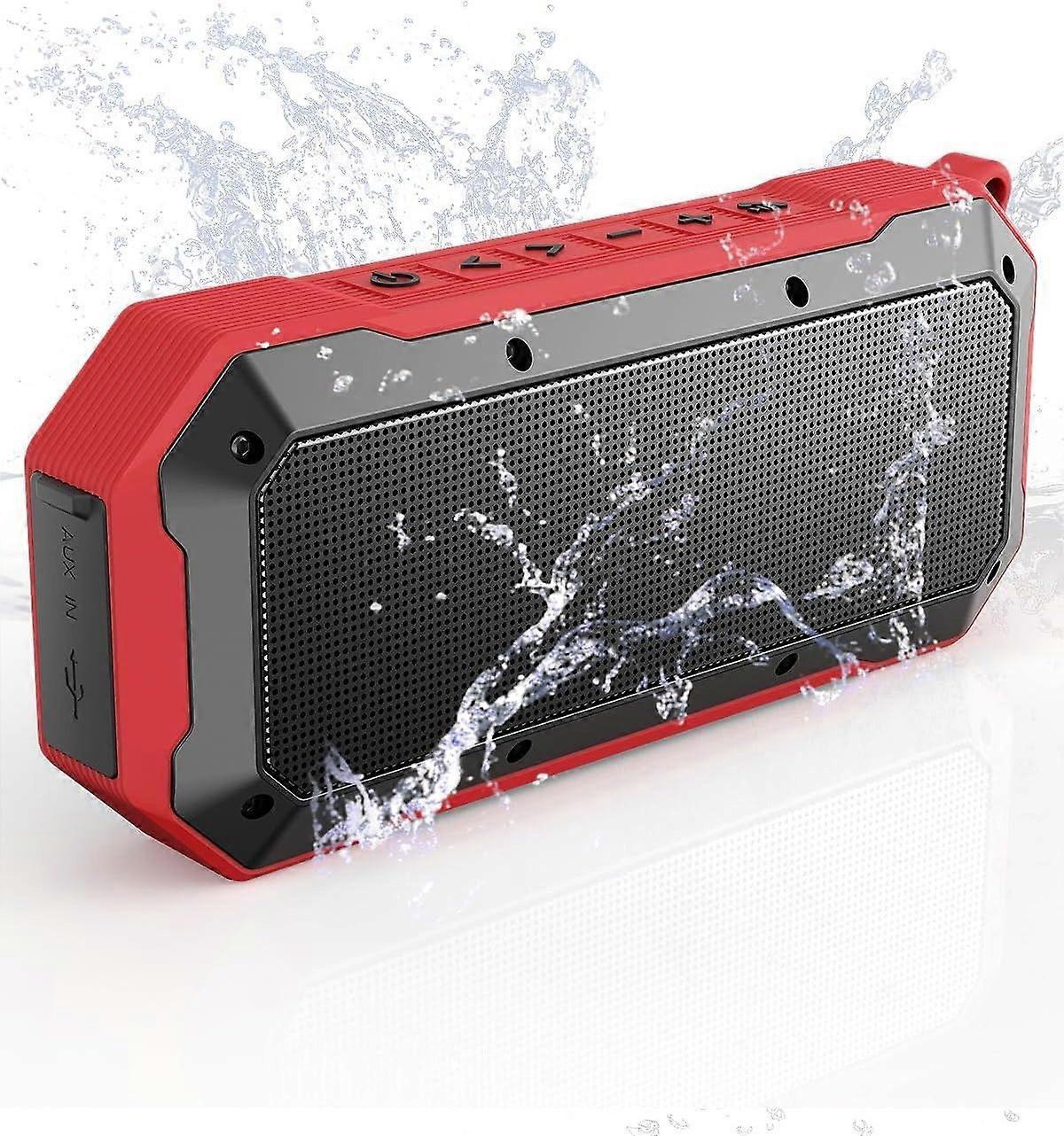 Bluetooth Jobsite Speaker with Magnet and Hook, 30H Working Time IPX6 Waterproof Speaker Plays Audio
