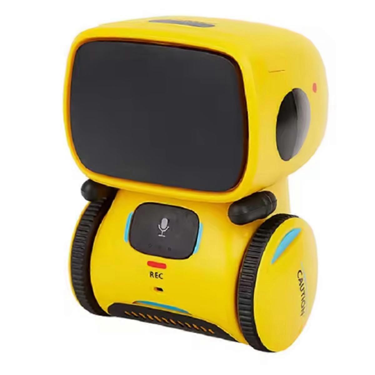 Toy Robot Intelligent Robots Russian Version Voice Touch Control Toys Interactive Educational RC Robot Yellow